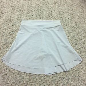 White pull on ballet skirt